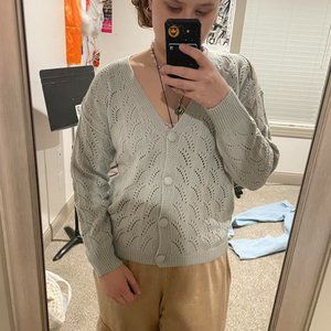 Cute grey cardigan!